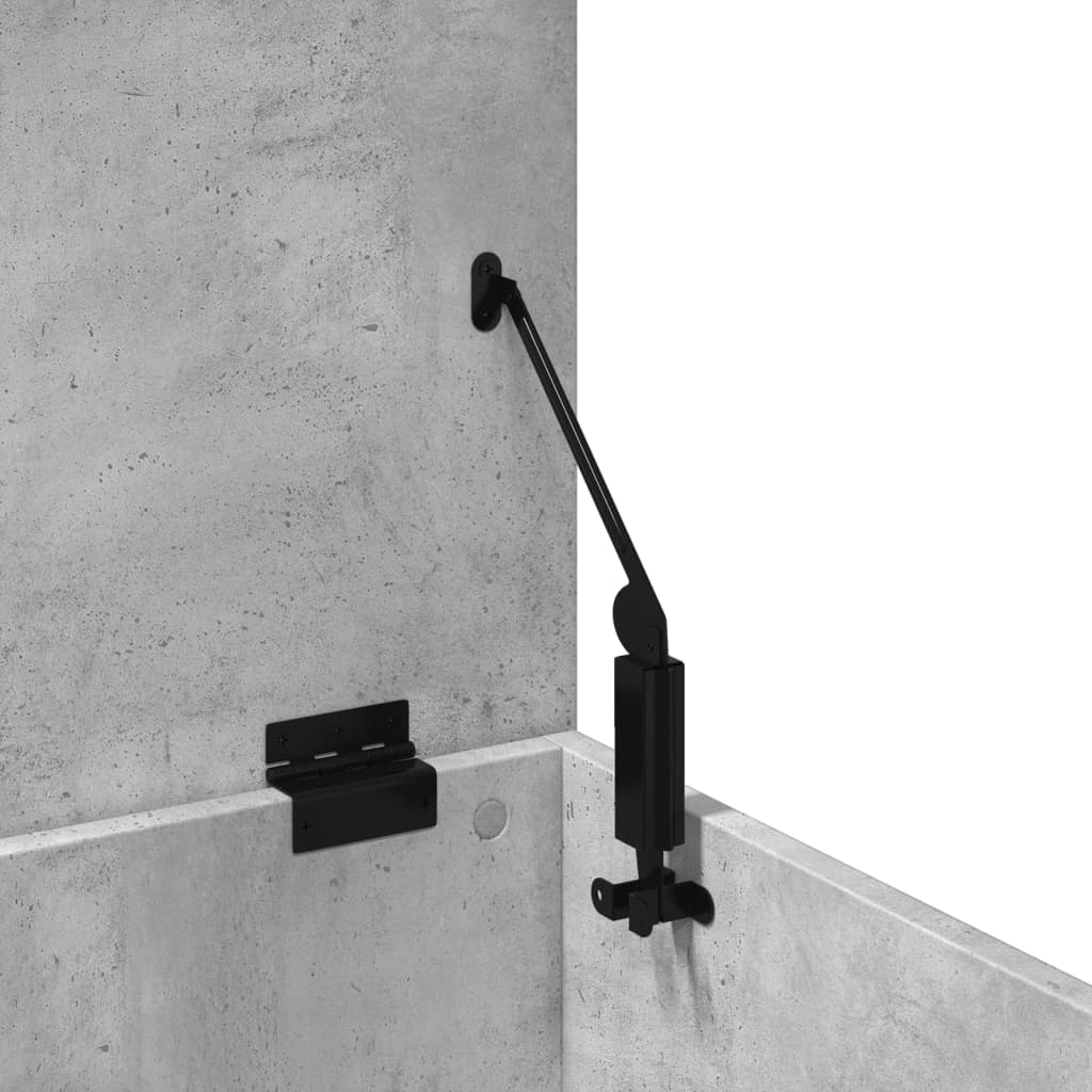 vidaXL Κουτί Αποθήκευσης Γκρι Σκυροδέματος 40x42x46 εκ. Επεξεργ. Ξύλο