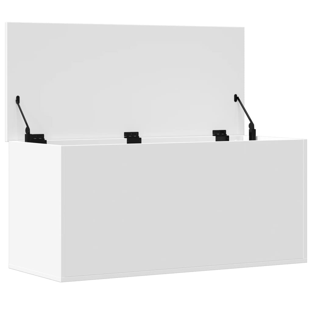 vidaXL Κουτί Αποθήκευσης Λευκό 100x42x46 εκ. Επεξεργασμένο Ξύλο