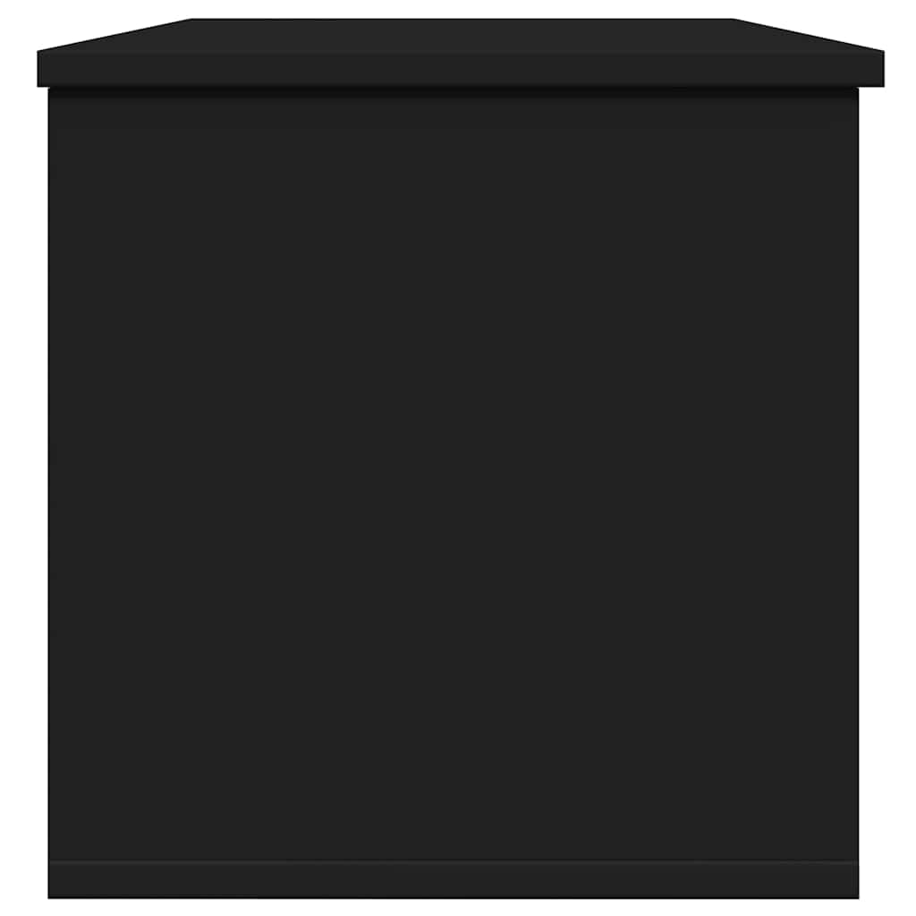 vidaXL Κουτί Αποθήκευσης Μαύρο 102x35x35 εκ. Επεξεργασμένο Ξύλο