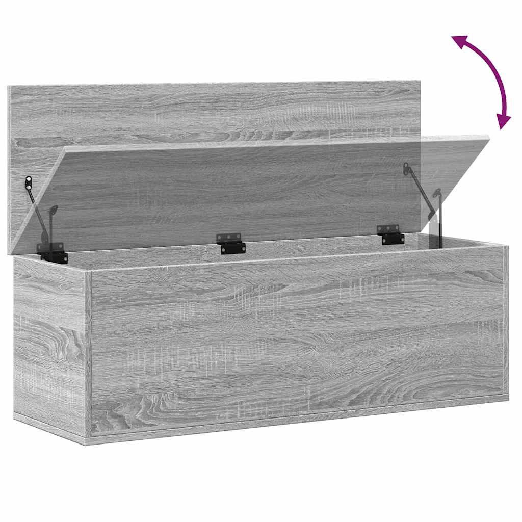 vidaXL Κουτί Αποθήκευσης Γκρι sonoma 102x35x35 εκ. Επεξεργασμένο Ξύλο