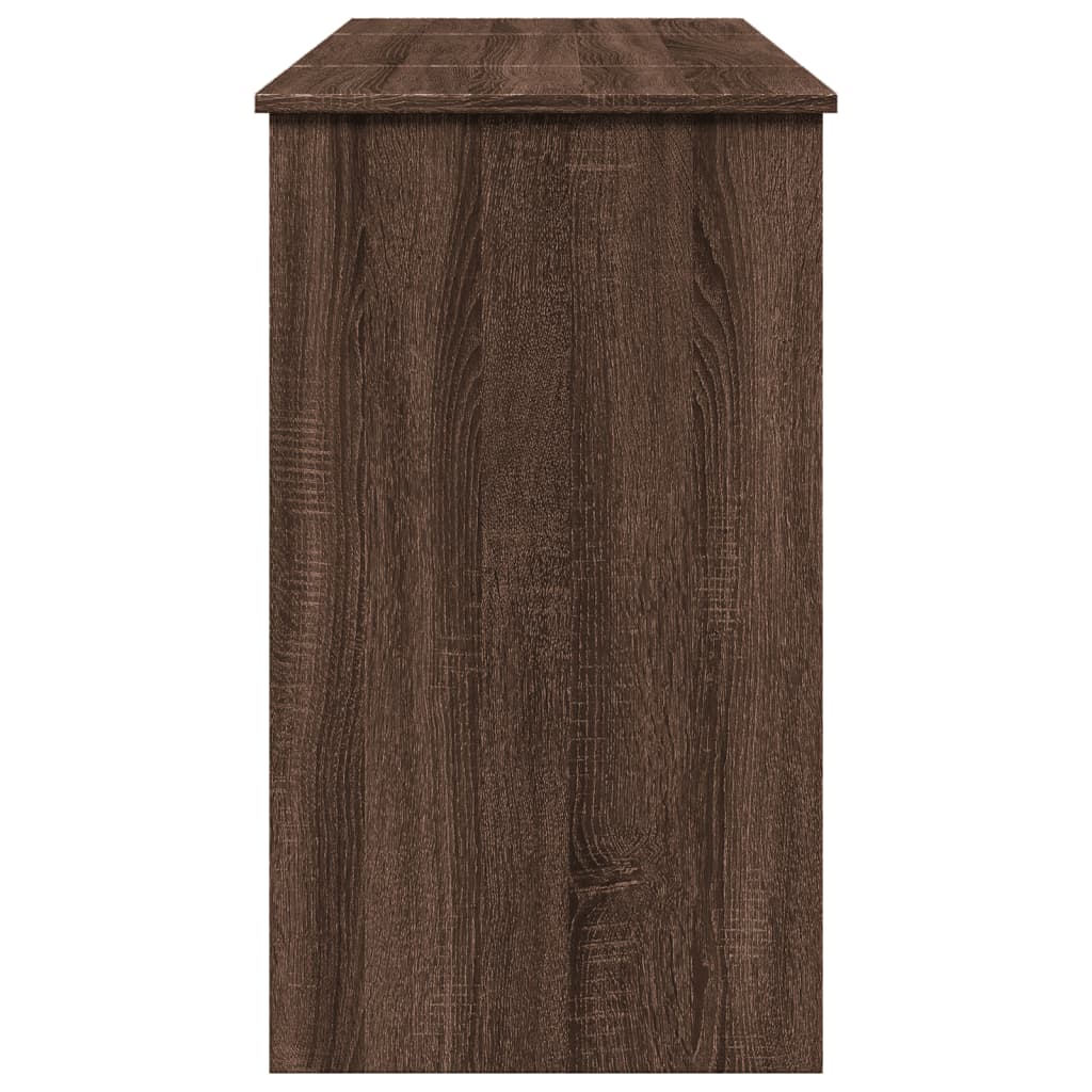 vidaXL Μπουντουάρ με Καθρέφτη Καφέ Δρυς 100x45x76 εκ.