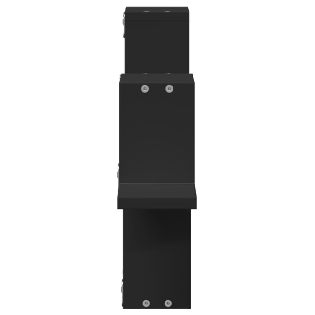 vidaXL Ράφι Τοίχου Μαύρη 104,5x10x43 εκ. από Επεξεργασμένο Ξύλο