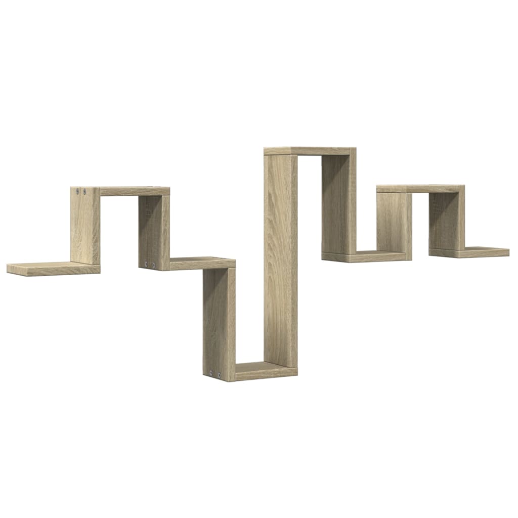 vidaXL Ράφι Τοίχου Sonoma Δρυς 104,5x10x43 εκ. από Επεξεργασμένο Ξύλο