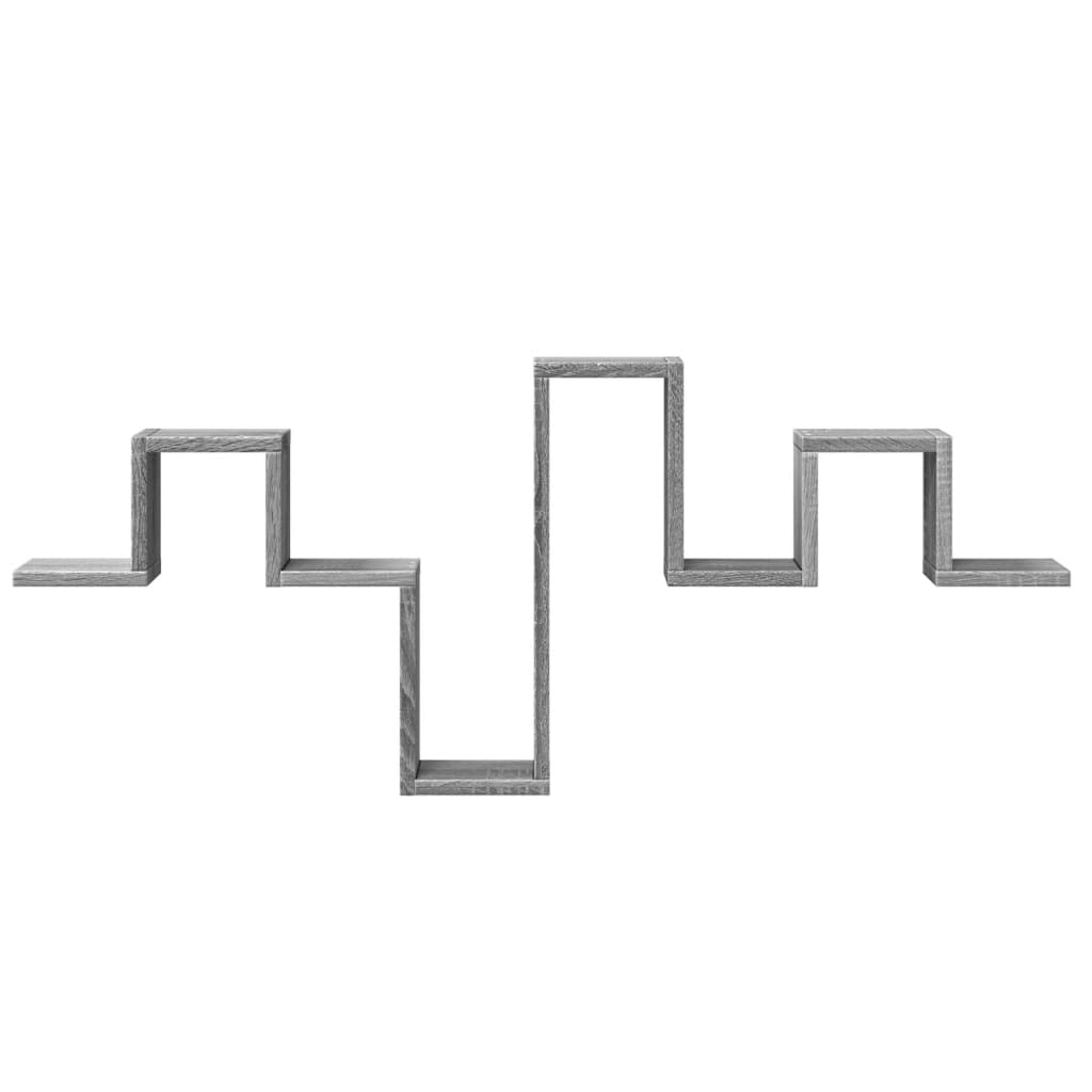 vidaXL Ραφιέρα Τοίχου Γκρι Sonoma 104,5x10x43 εκ. Επεξεργασμένο Ξύλο