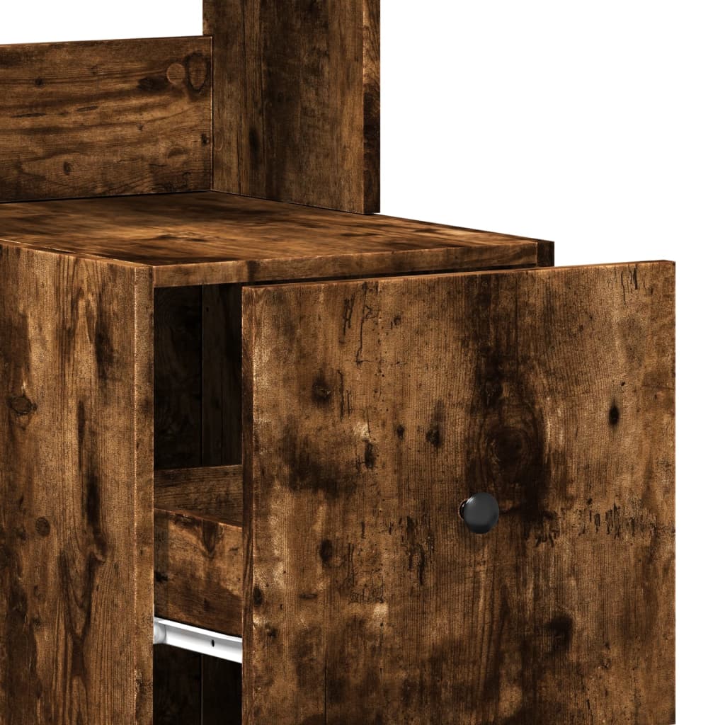 vidaXL Ντουλάπι Κουζίνας Καπνιστή Δρυς 35x50x180 εκ. Επεξεργ. Ξύλο