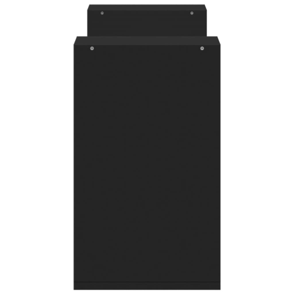 vidaXL Έπιπλα Τηλεόρασης 2 τεμ. Μαύρα 75x30x50 εκ. Επεξεργασμένο Ξύλο