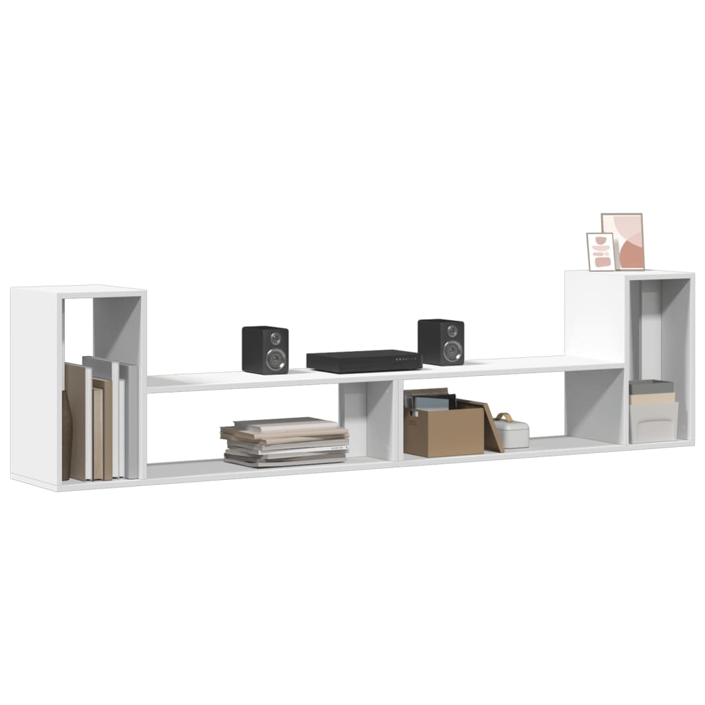 vidaXL Έπιπλα Τηλεόρασης 2 τεμ. Λευκά 100x30x50 εκ. Επεξεργασμένο Ξύλο
