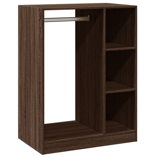 vidaXL Ντουλάπα Καφέ Δρυς 77 x 48 x 102 εκ. από Επεξεργασμένο Ξύλο