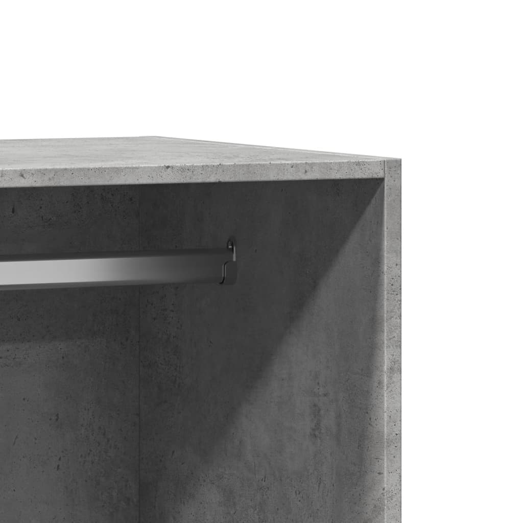 vidaXL Ντουλάπα Γκρι Σκυροδέματος 48x41x102 εκ. από Επεξεργασμένο Ξύλο