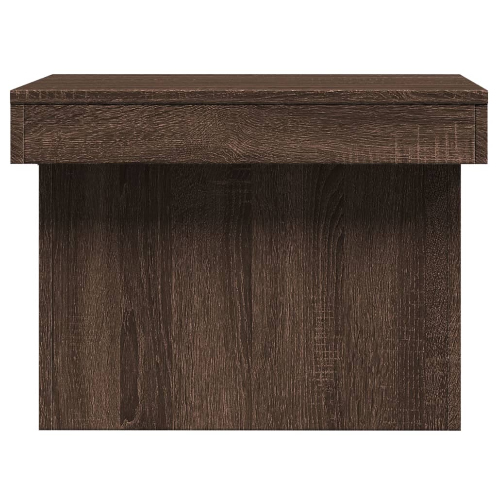 vidaXL Τραπεζάκι Σαλονιού Καφέ Δρυς 80x55x40 εκ. από Επεξεργ. Ξύλο