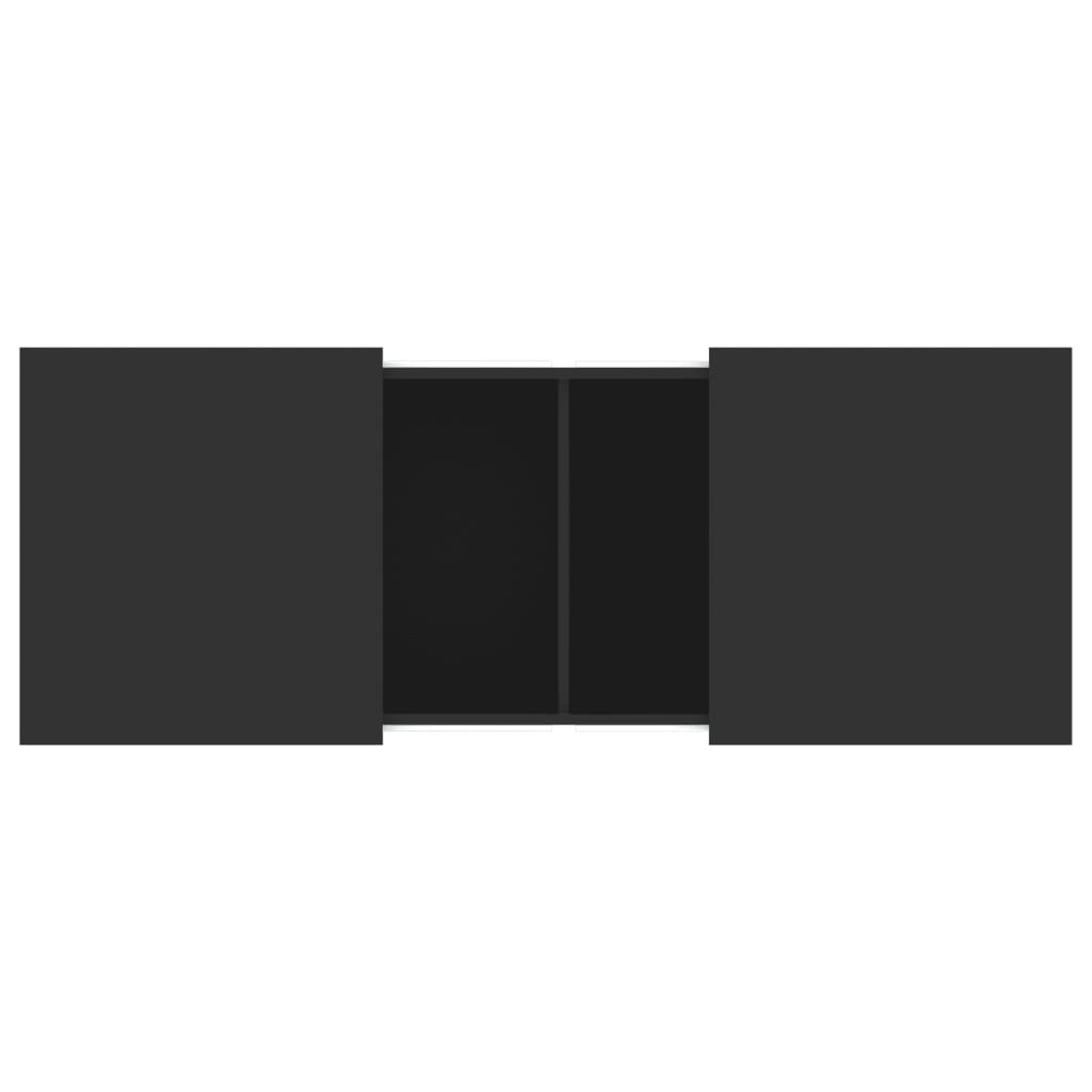 vidaXL Τραπεζάκι Σαλονιού Μαύρο 100x55x40 εκ. Επεξεργασμένο Ξύλο