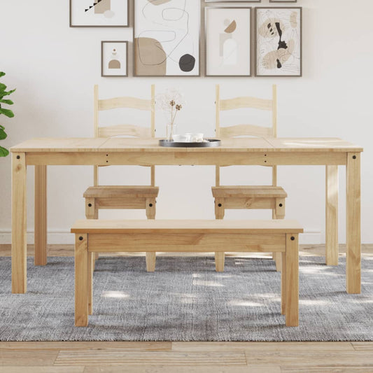 vidaXL Τραπεζαρία PANAMA 180 x 90 x 75 εκ. από Μασίφ Ξύλο Πεύκου