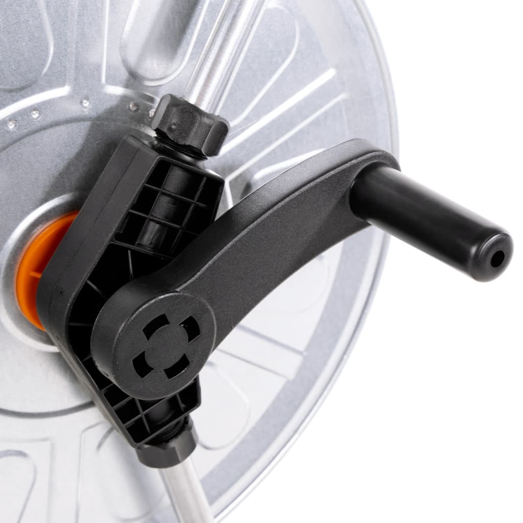 vidaXL Ανέμη Ποτίσματος Τροχήλατη για 80 μ. 1/2" ή 50 μ. 3/4" Ατσάλινη