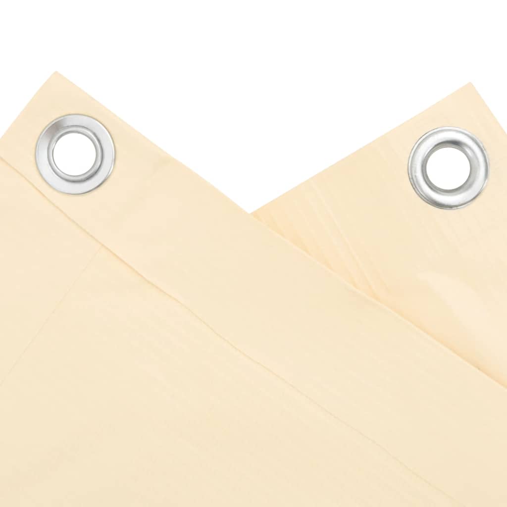 vidaXL Περίφραξη Μπαλκονιού Προστατευτική Κρεμ 400x90 εκ. από PVC