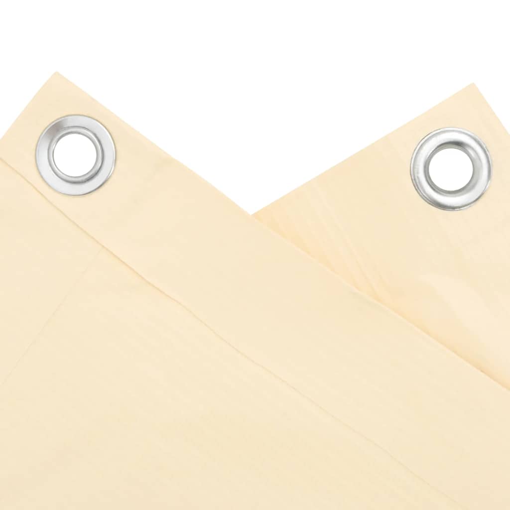 vidaXL Περίφραξη Μπαλκονιού Προστατευτική Κρεμ 500x90 εκ. από PVC