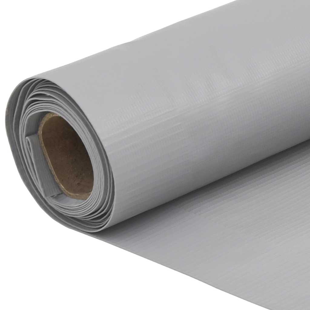 vidaXL Περίφραξη Μπαλκονιού Προστατευτική Γκρι 500x120 εκ. από PVC