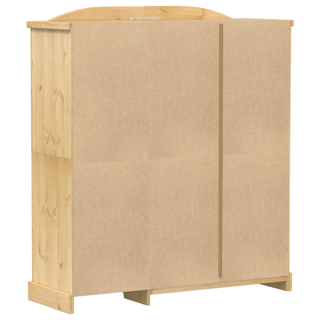 vidaXL Ντουλάπα Corona 151,5 x 52 x 170 εκ. από Μασίφ Ξύλο Πεύκου