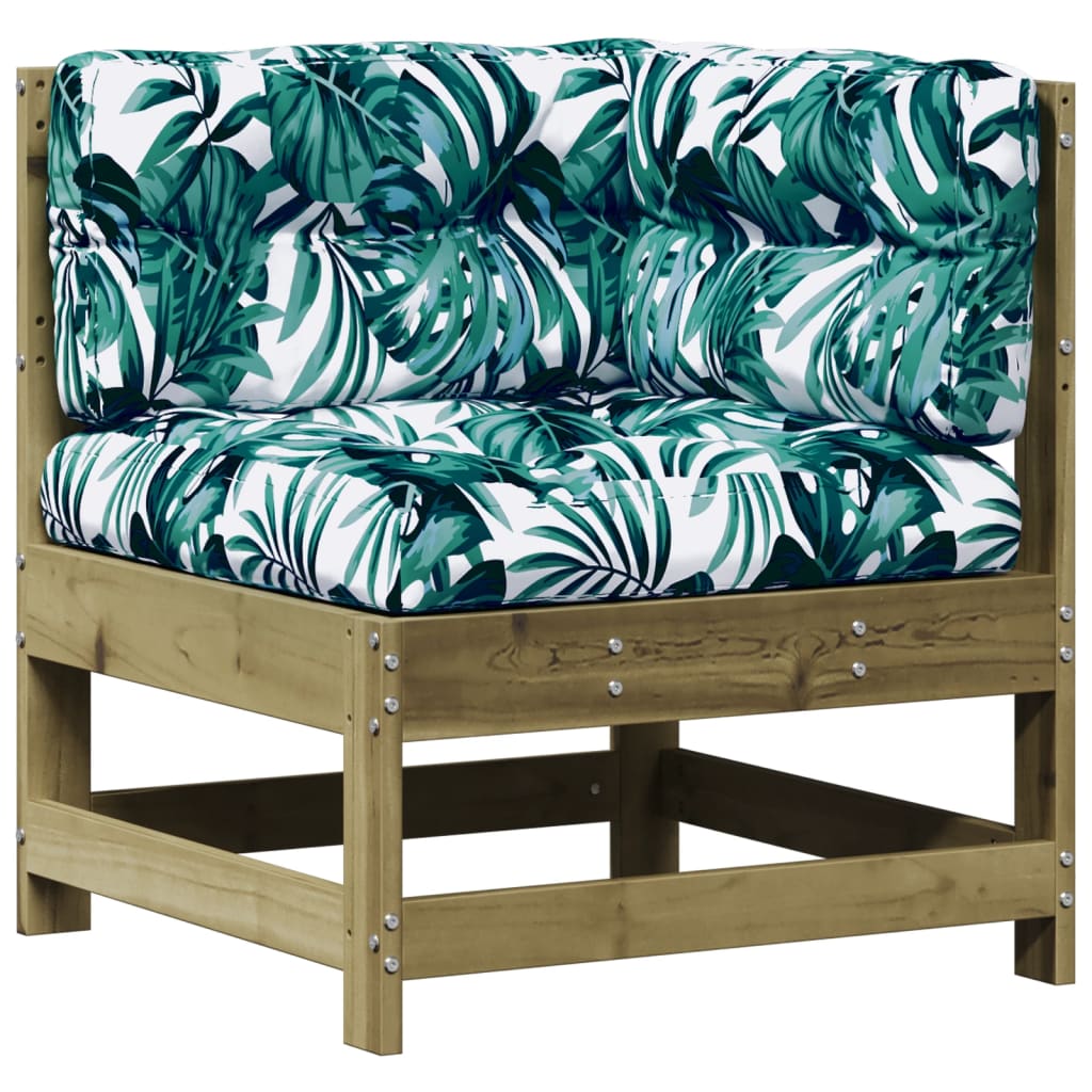 vidaXL Σαλόνι Κήπου Σετ 3 τεμ με Μαξιλάρια από Εμποτισμένο Ξύλο Πεύκου