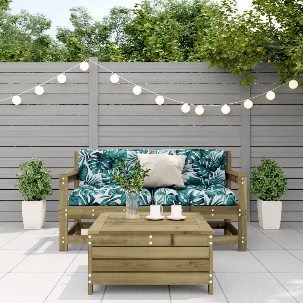 vidaXL Σαλόνι Κήπου Σετ 3 τεμ με Μαξιλάρια από Εμποτισμένο Ξύλο Πεύκου