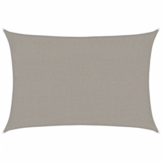 vidaXL Πανί Σκίασης Ορθογώνιο Ανοιχτό Γκρι 2x3 μ. HDPE 160 γρ./μ²