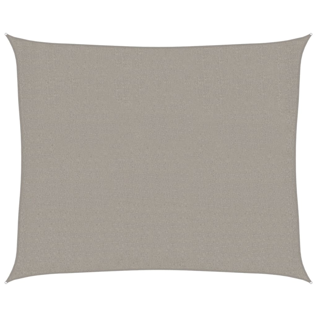 vidaXL Πανί Σκίασης Ορθογώνιο Ανοιχτό Γκρι 2,5x3 μ. HDPE 160 γρ./μ²