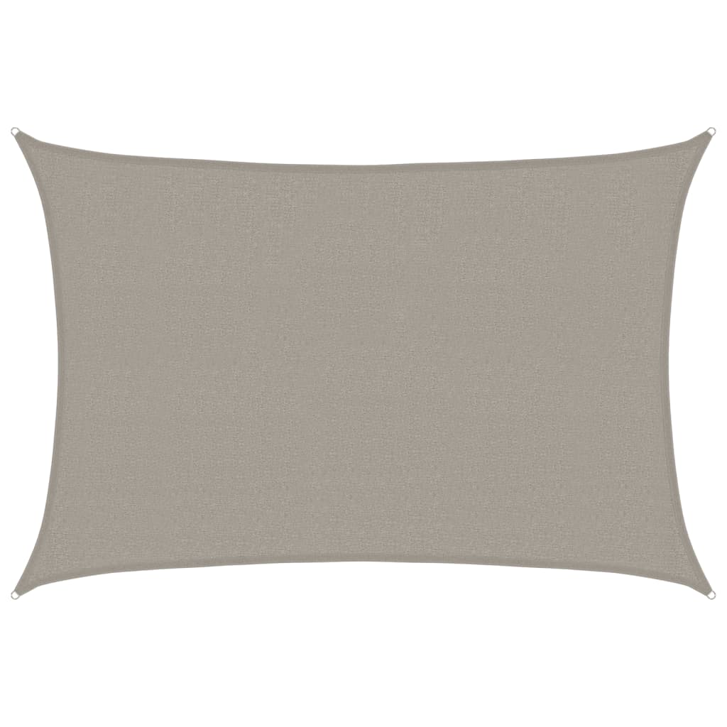 vidaXL Πανί Σκίασης Ορθογώνιο Ανοιχτό Γκρι 2,5x3,5 μ. HDPE 160 γρ./μ²