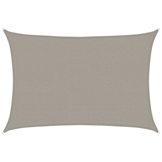 vidaXL Πανί Σκίασης Ορθογώνιο Ανοιχτό Γκρι 2,5x3,5 μ. HDPE 160 γρ./μ²