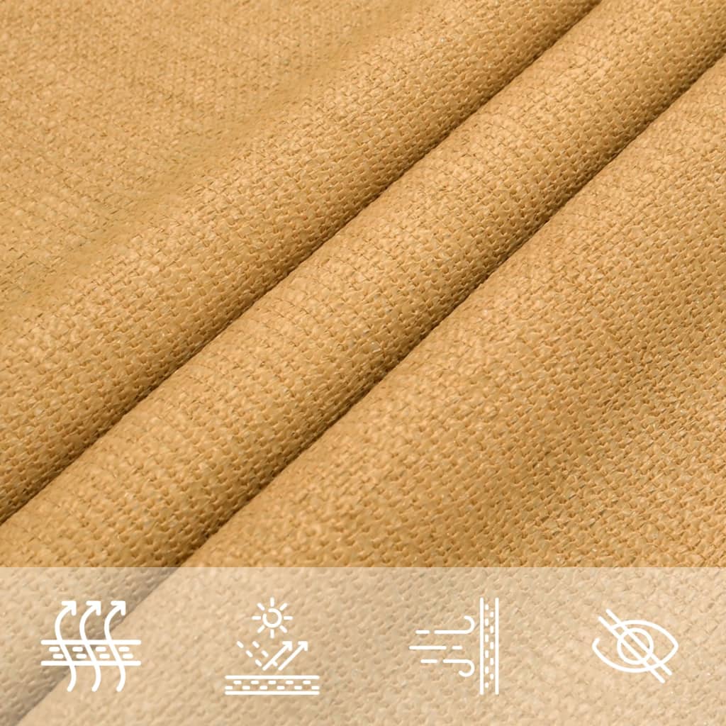 vidaXL Πανί Σκίασης Τετράγωνο Άμμου 3,6x3,6 μ. 160 γρ./μ² από HDPE