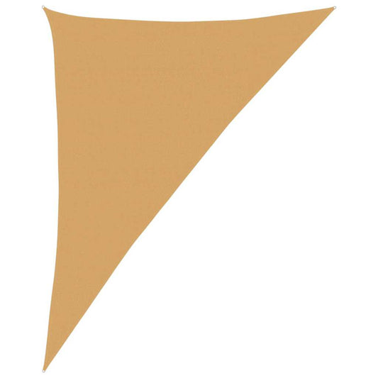 vidaXL Πανί Σκίασης 160 γρ./μ² Τριγωνικό Άμμος 4x5x6,8 μ. HDPE
