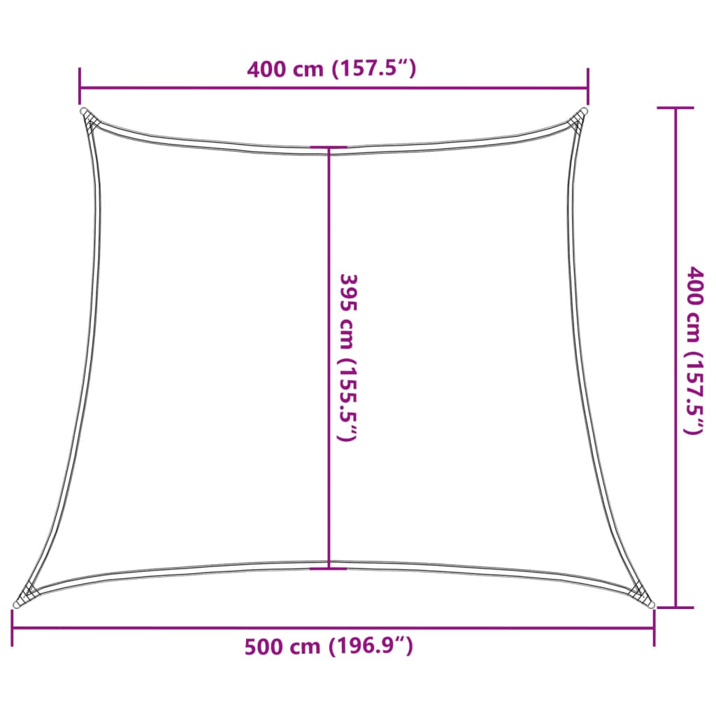 vidaXL Πανί Σκίασης 160 g/m² Τραπέζιο Άμμος 4/5x4 μ. HDPE