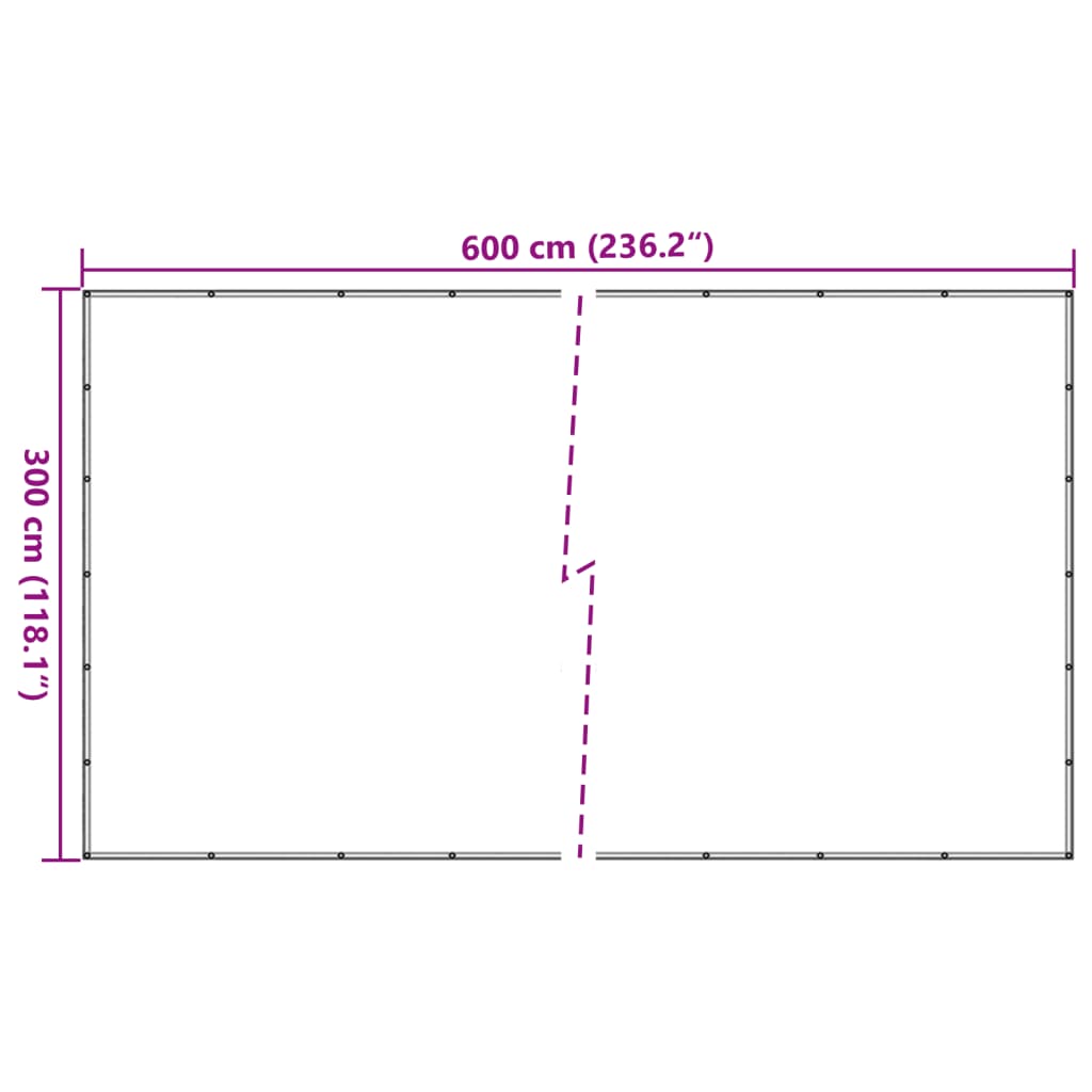 vidaXL Δίχτυ για Τρέιλερ Πράσινο 3x6 μ. HDPE