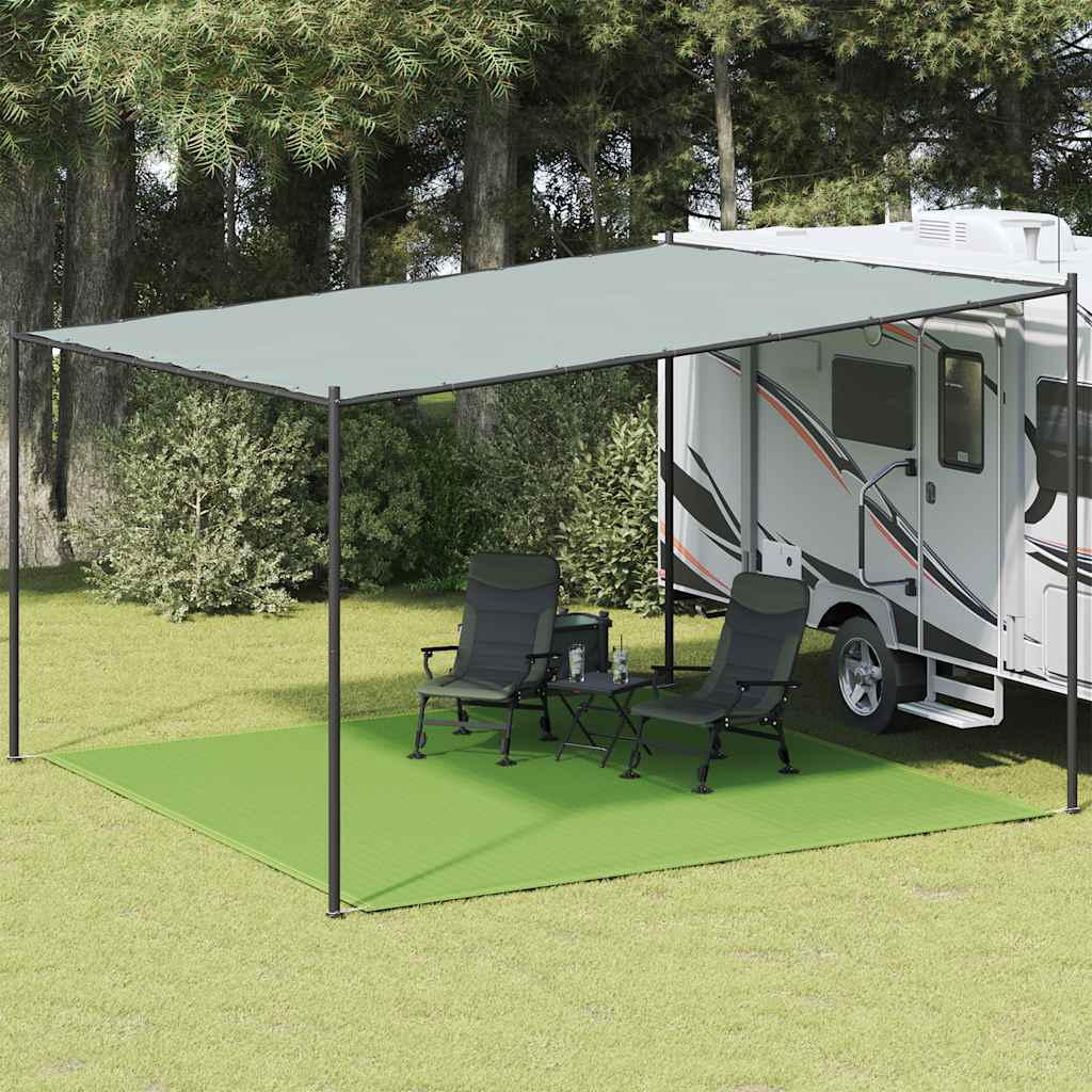 vidaXL Χαλί Σκηνής Ανοιχτό Πράσινο 400x400 εκ. HDPE