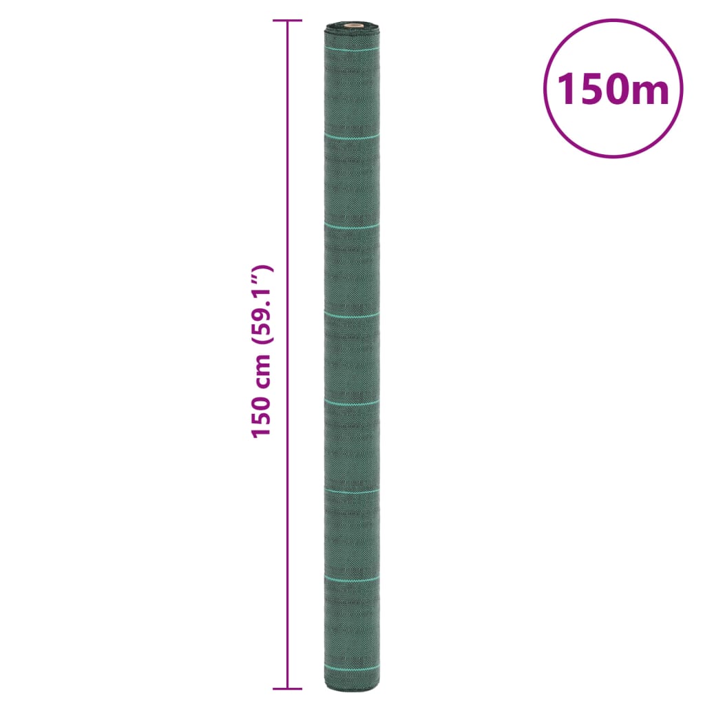 vidaXL Μεμβράνη Εδαφοκάλυψης Πράσινη 1,5x150 μ. από Πολυπροπυλένιο