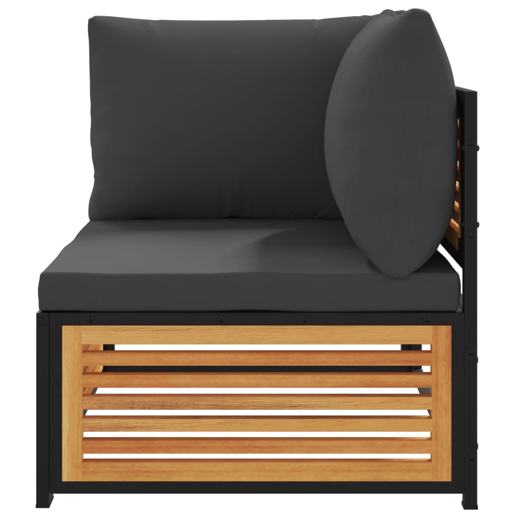 vidaXL Καναπέδες Κήπου με Μαξιλάρια Σετ 7 τεμ. από Μασίφ Ξύλο Ακακίας