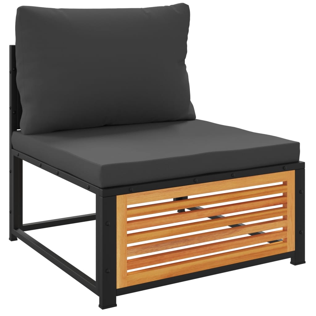 vidaXL Σαλόνι Κήπου Σετ 8 Τεμαχίων από Μασίφ Ξύλο Ακακίας με Μαξιλάρια