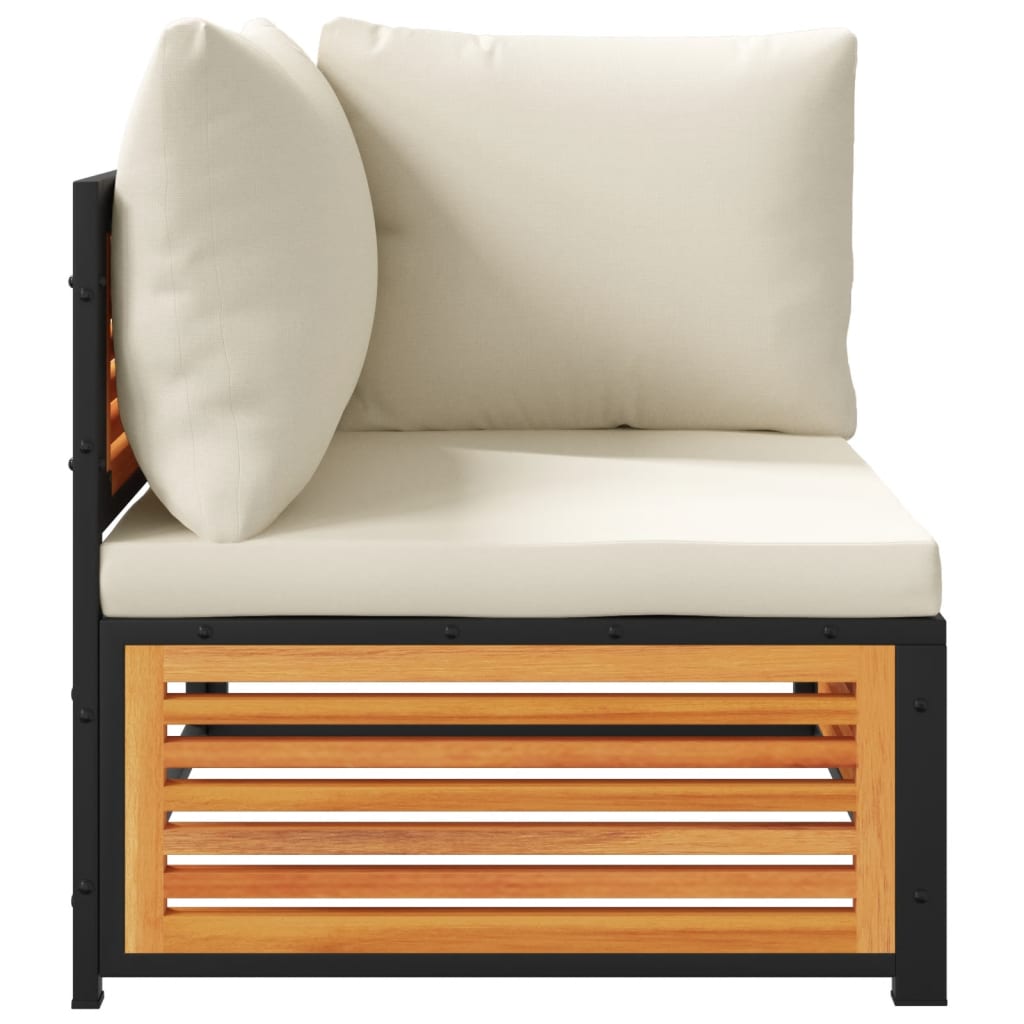 vidaXL Καναπέδες Κήπου με Μαξιλάρια Σετ 7 τεμ. από Μασίφ Ξύλο Ακακίας