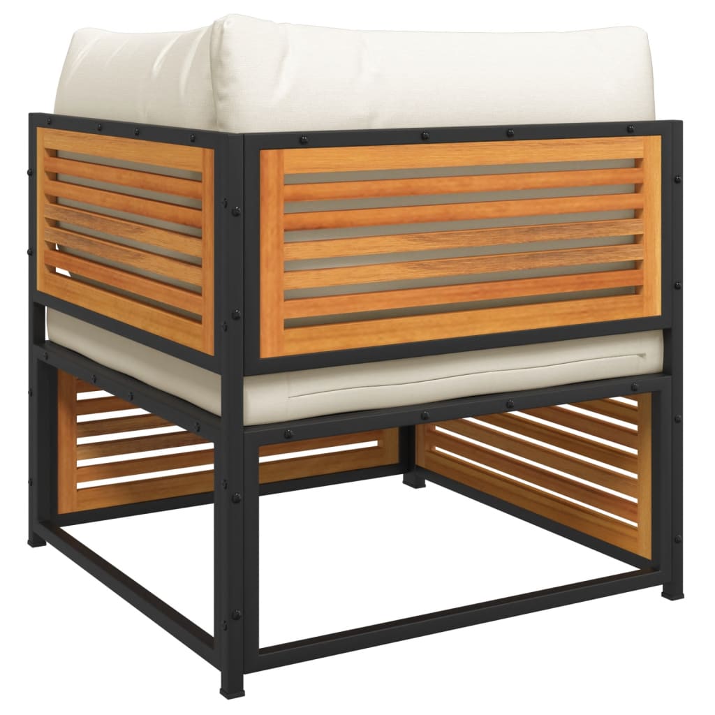 vidaXL Σαλόνι Κήπου Σετ 8 Τεμαχίων από Μασίφ Ξύλο Ακακίας με Μαξιλάρια