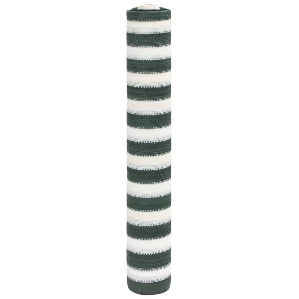 vidaXL Δίχτυ Σκίασης Πράσινο/Λευκό 1,5 x 25 μ. από HDPE 150 γρ./μ²