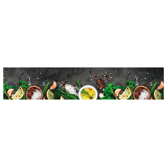 vidaXL Χαλί Κουζίνας Πλενόμενο Σχέδιο Μπαχαρικά 60 x 300 εκ. Βελούδινο