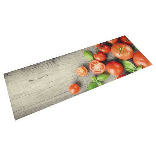 vidaXL Χαλί Κουζίνας Πλενόμενο Σχέδιο Tomatoes 60 x 180 εκ. Βελούδινο