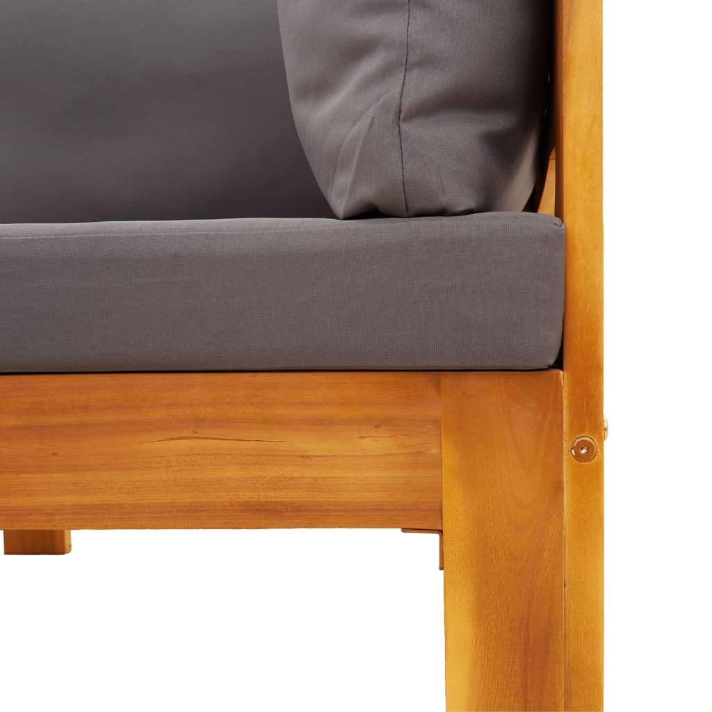 vidaXL Σαλόνι Κήπου 4 Τεμαχίων από Μασίφ Ξύλο Ακακίας με Μαξιλάρια