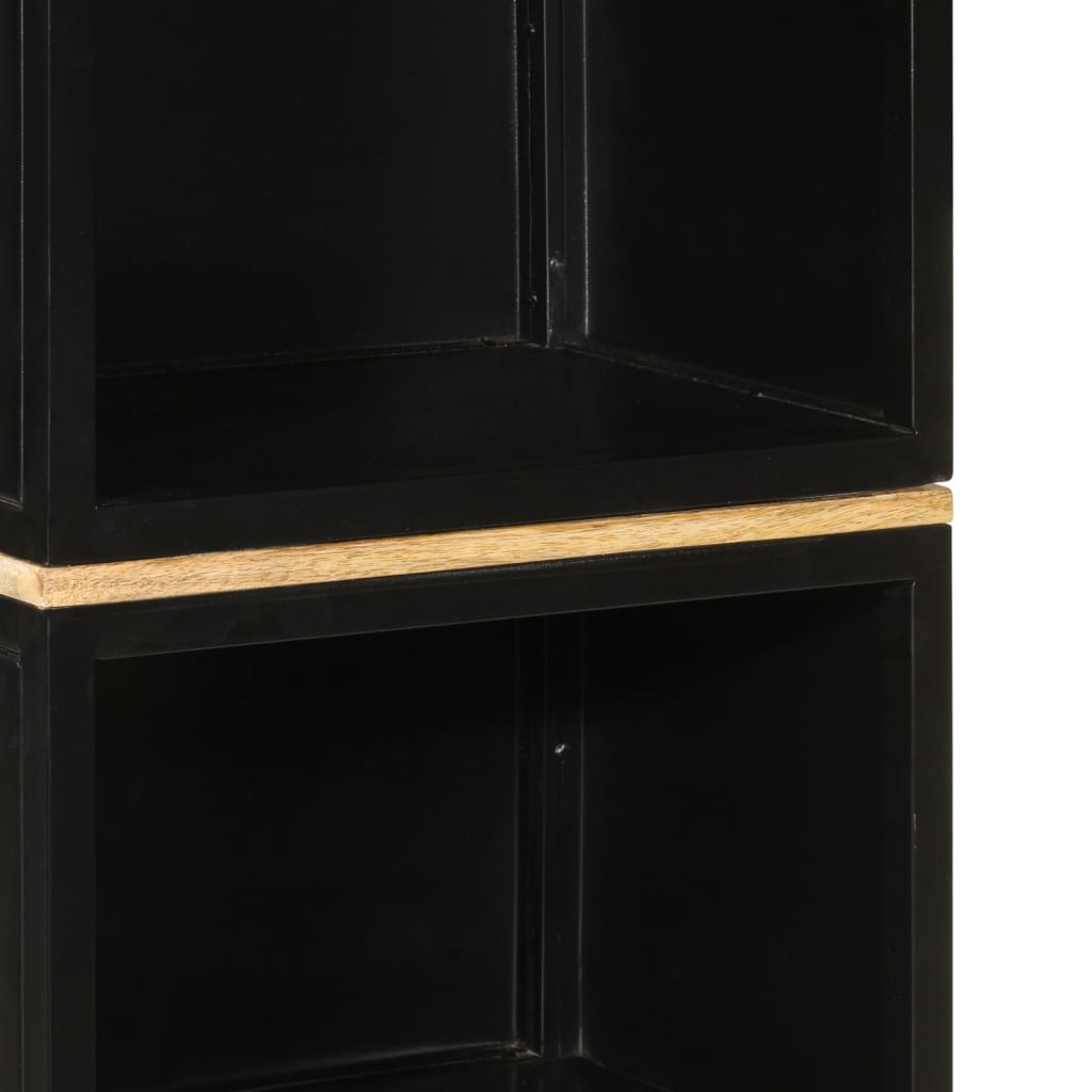 vidaXL Ντουλάπι Μπάνιου 40 x 27 x 180 εκ. Σίδηρο και Μασίφ Ξύλο Μάνγκο