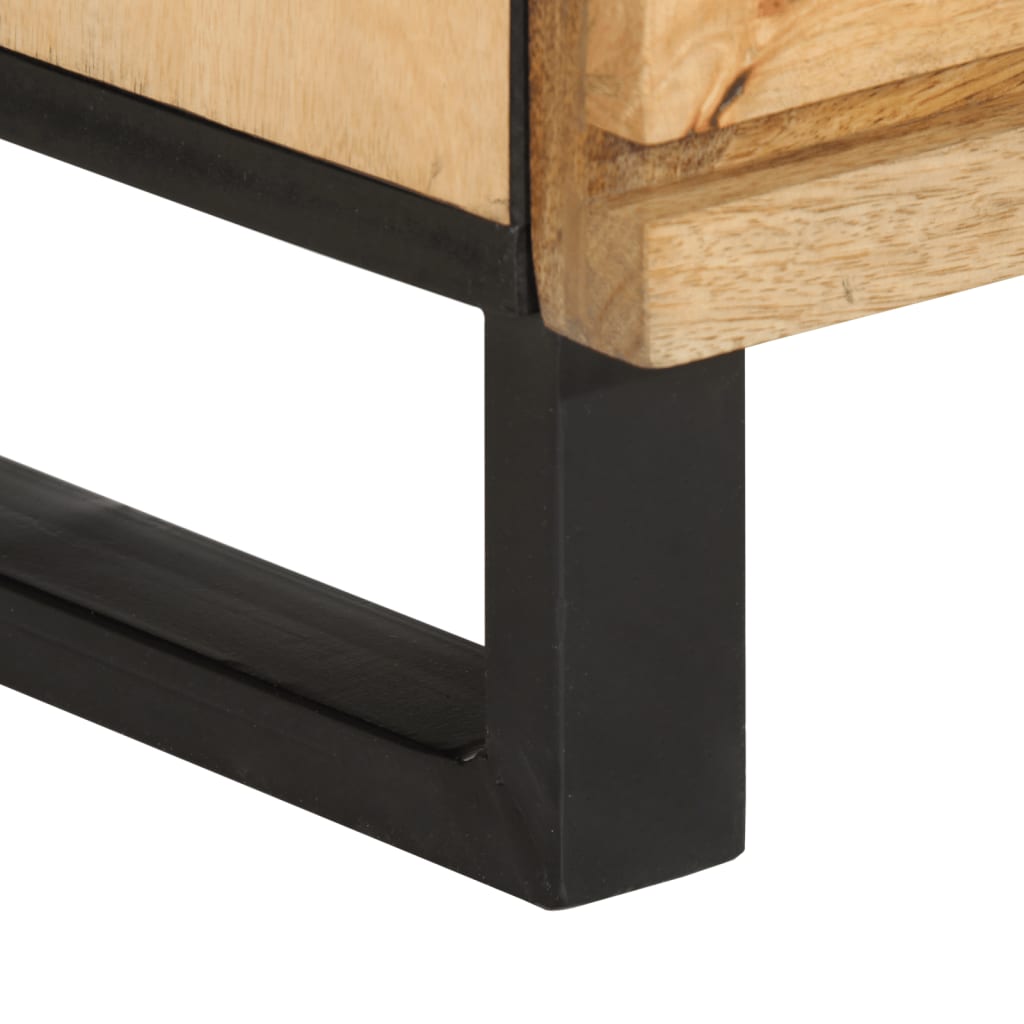 vidaXL Ντουλάπια 2 Τεμ. 60x34x75 εκ. από Μασίφ Ακατέργαστο Ξύλο Μάνγκο