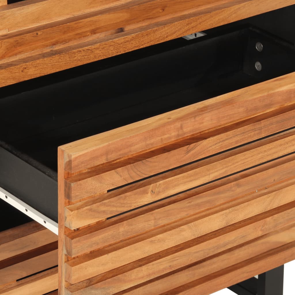 vidaXL Ντουλάπια 2 τεμ. 60 x 34 x 75 εκ. από Μασίφ Ξύλο Ακακίας