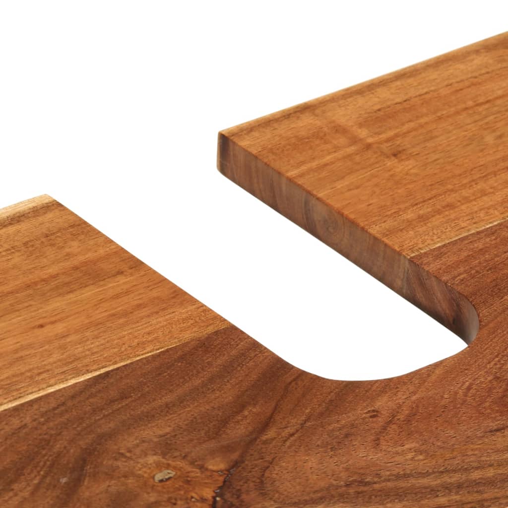 vidaXL Έπιπλα Μπάνιου Σετ 2 Τεμαχίων από Μασίφ Ξύλο Ακακίας