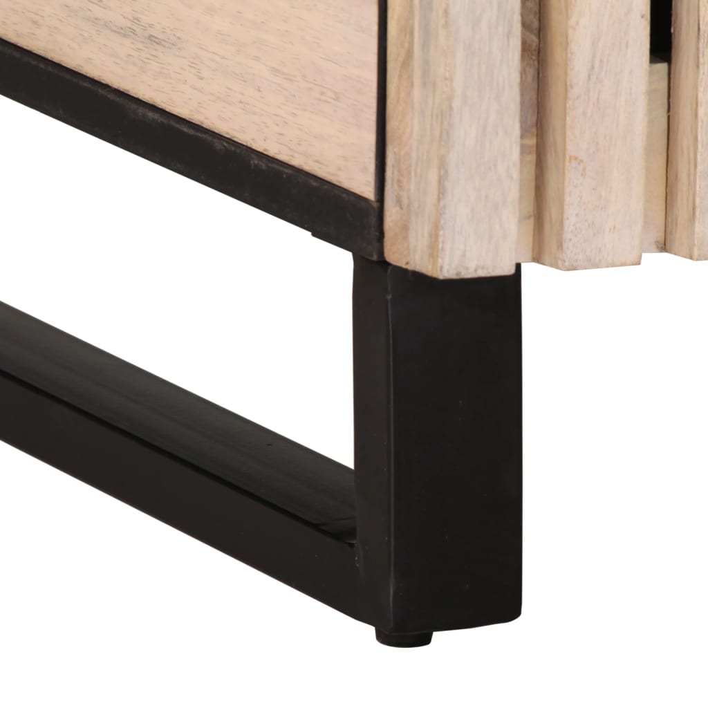 vidaXL Έπιπλα Μπάνιου Σετ 2 Τεμαχίων από Μασίφ Ξύλο Μάνγκο