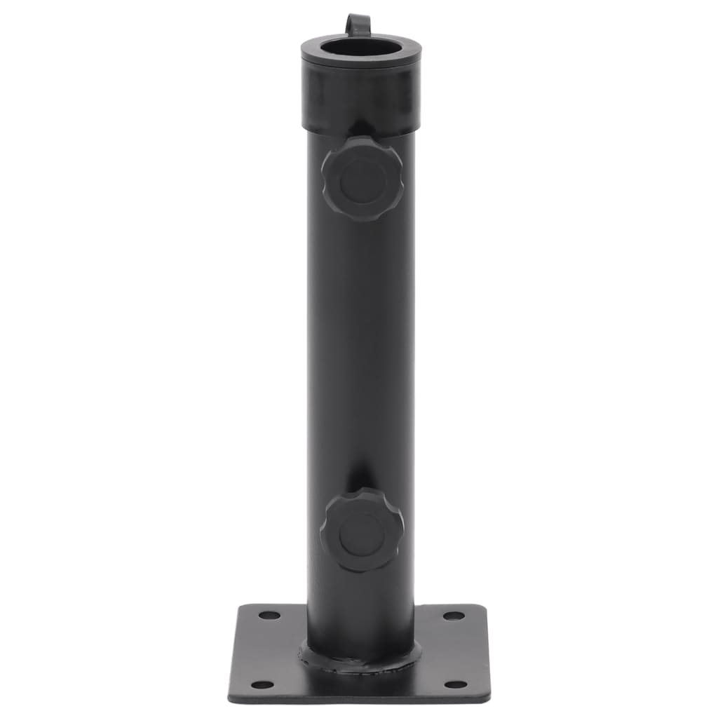 vidaXL Βάση Ομπρέλας Ματ Μαύρη για Ιστό Ø38/48 Ατσάλι