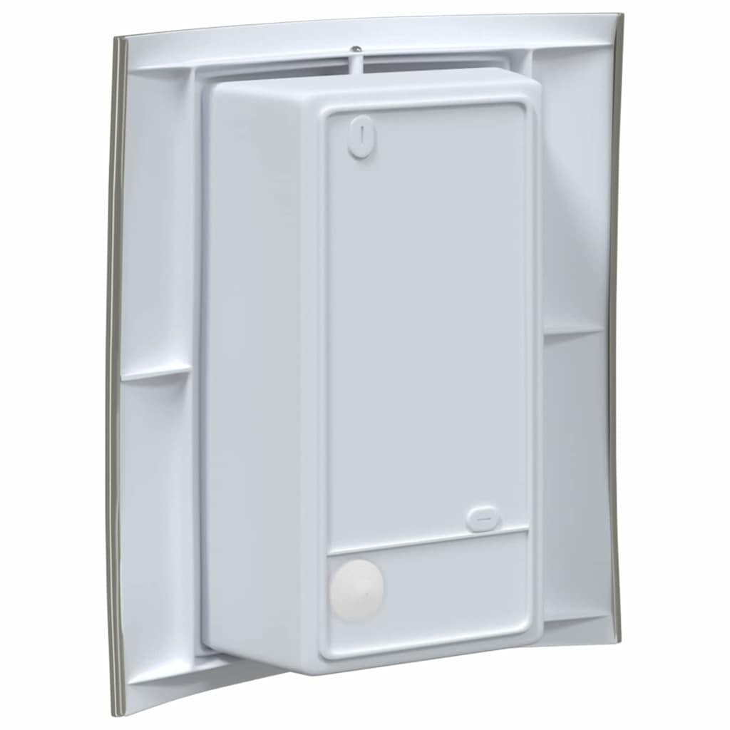 vidaXL Επιτοίχιο φωτιστικό εξωτερικού χώρου Ασημί 23.5 x 10.5 x 26 εκ