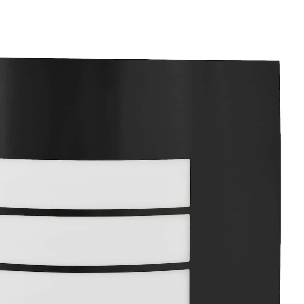 vidaXL Φωτιστικό Τοίχου Για Εξωτερικούς Χώρους 2 pcs Μαύρο