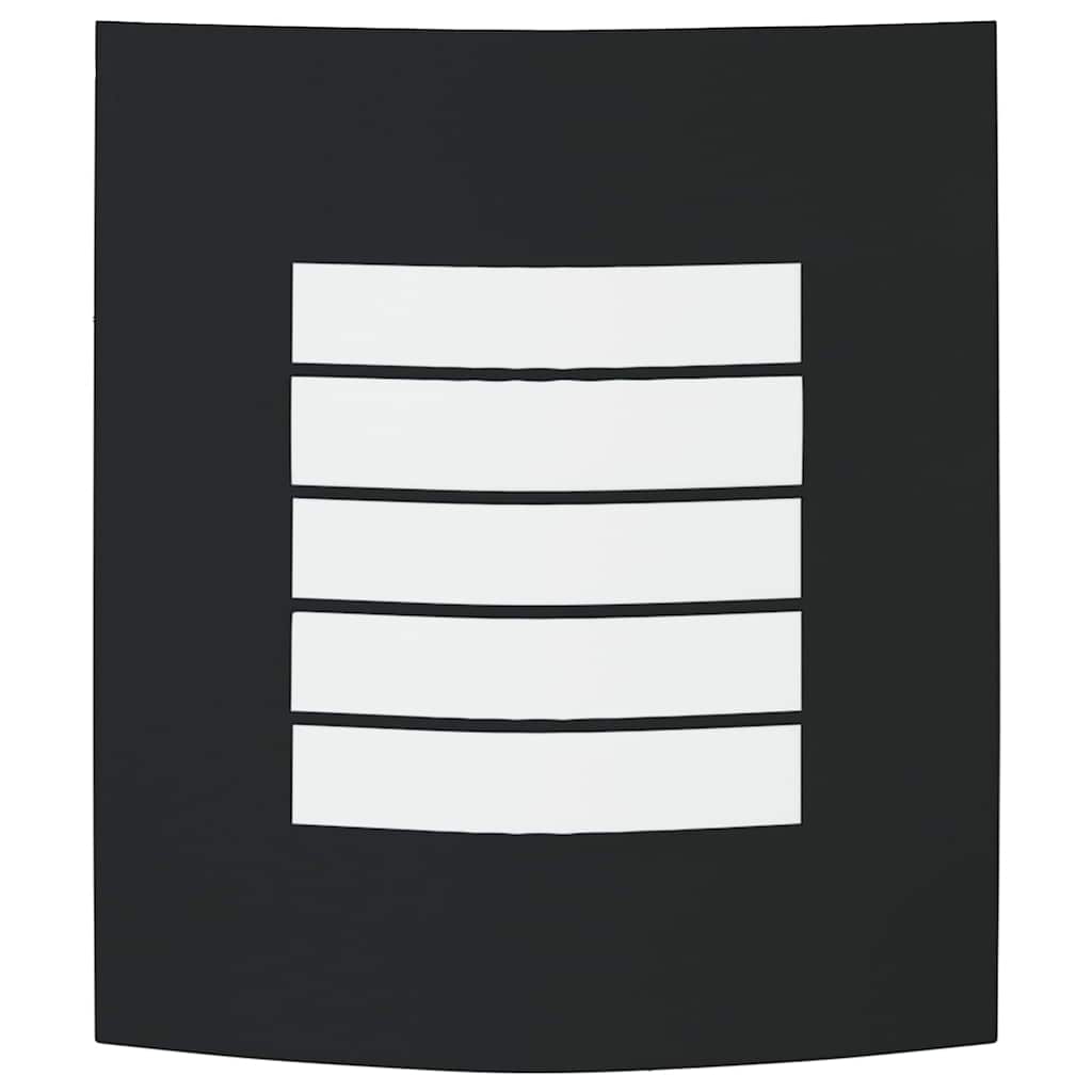 vidaXL Φωτιστικό Τοίχου Για Εξωτερικούς Χώρους 2 pcs Μαύρο